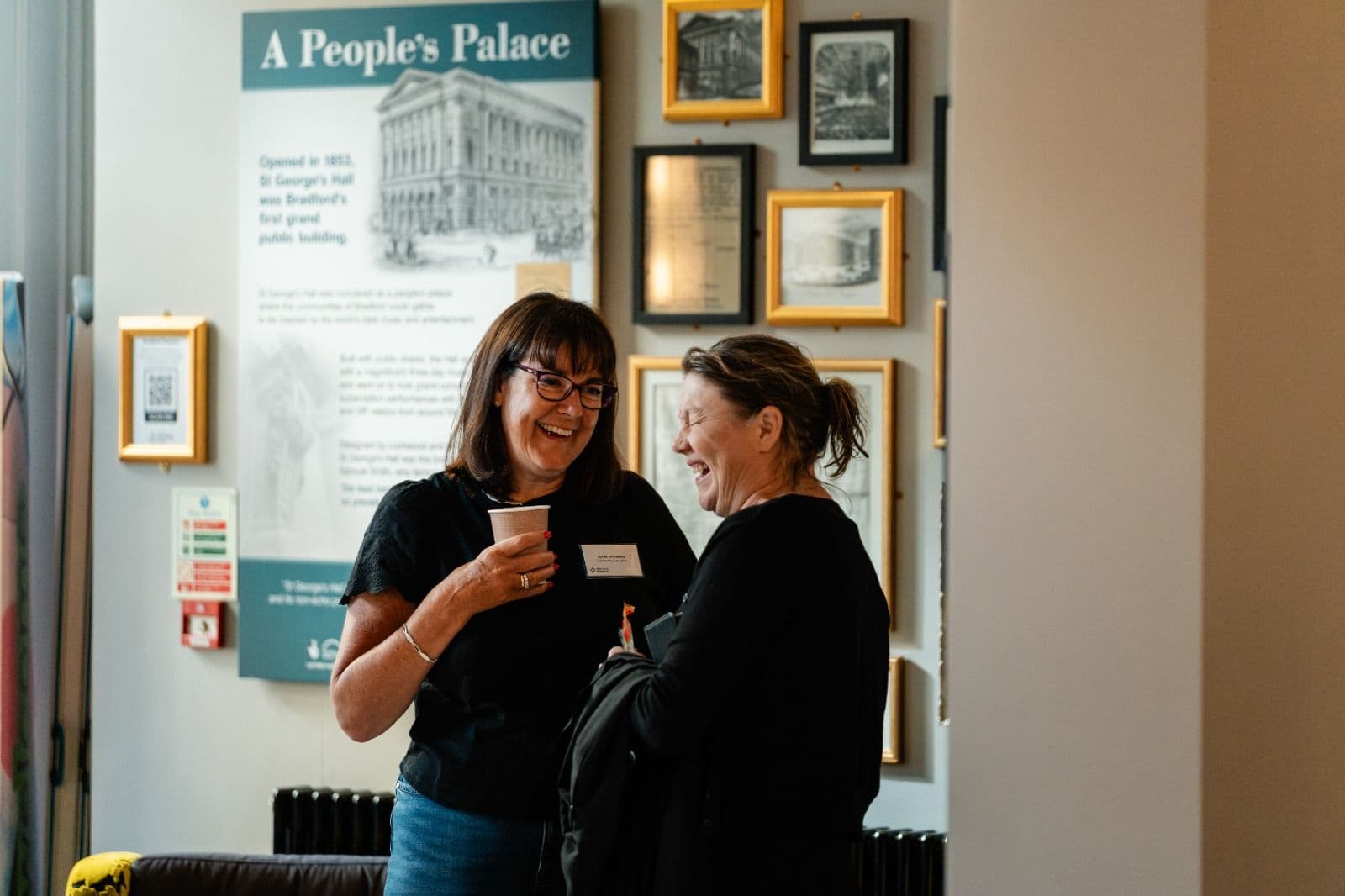 2 women smiling